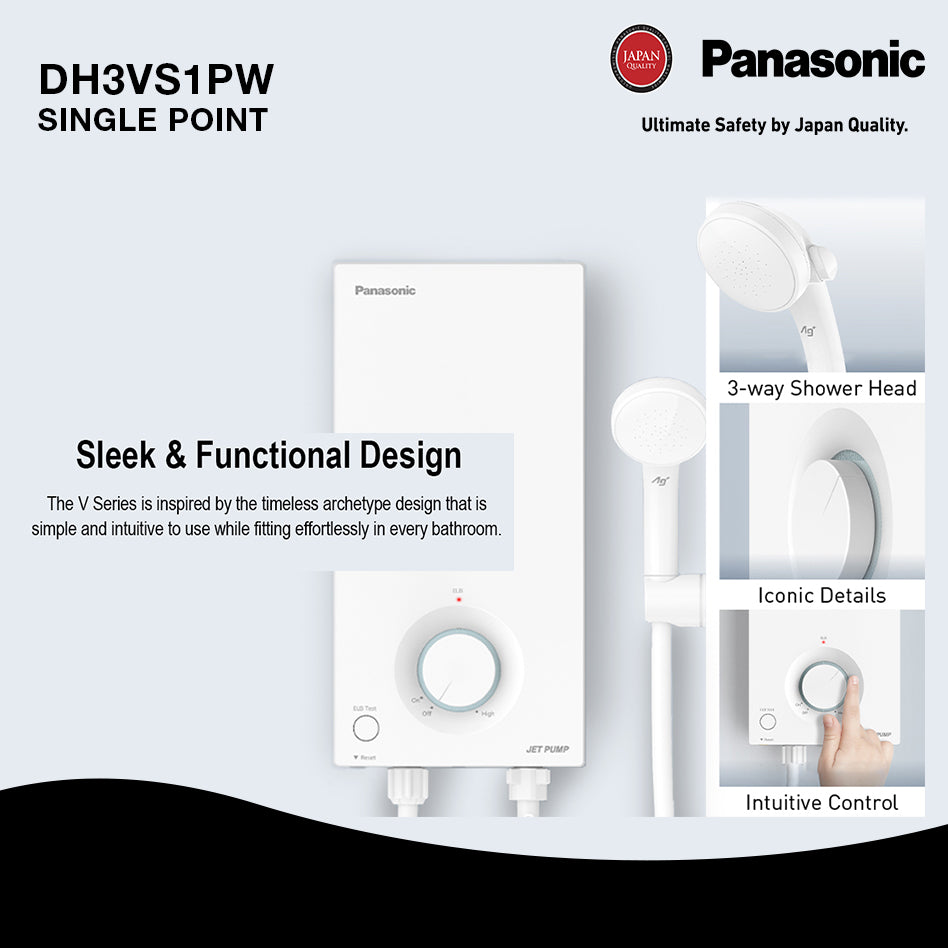 Panasonic Water Heater DH-3VP1PW – Rockford