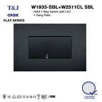 T&J Flat Series Switch And Plate