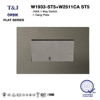 T&J Flat Series Switch And Plate