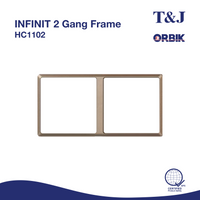 T&J INFINIT 2 Gang Frame | HC1102