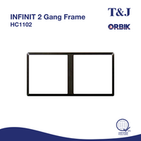 T&J INFINIT 2 Gang Frame | HC1102