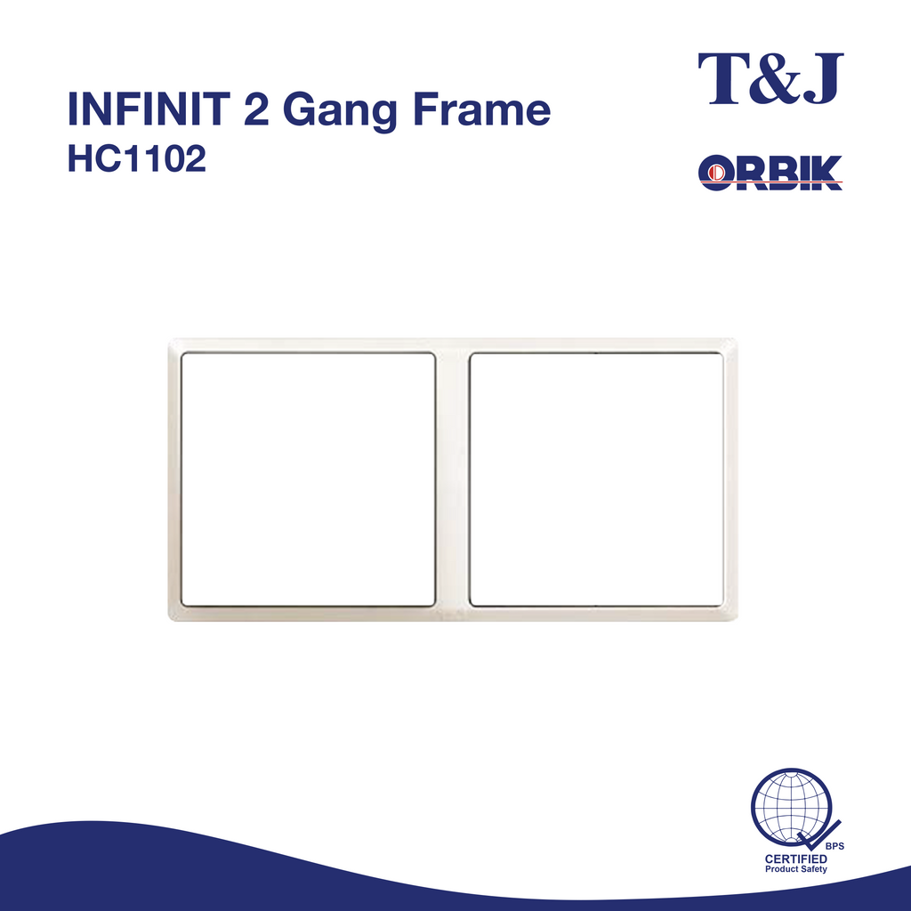 T&J INFINIT 2 Gang Frame | HC1102