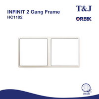 T&J INFINIT 2 Gang Frame | HC1102