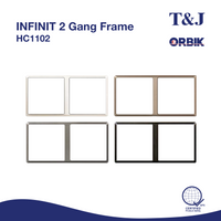 T&J INFINIT 2 Gang Frame | HC1102