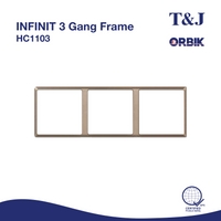 T&J INFINIT 3 Gang Frame | HC1103