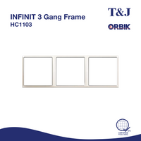 T&J INFINIT 3 Gang Frame | HC1103