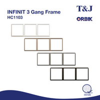 T&J INFINIT 3 Gang Frame | HC1103