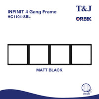 T&J INFINIT 4 Gang Frame | HC1104