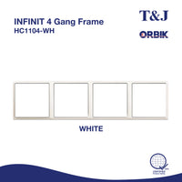 T&J INFINIT 4 Gang Frame | HC1104