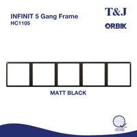 T&J INFINIT 5 Gang Frame | HC1105