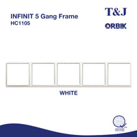 T&J INFINIT 5 Gang Frame | HC1105