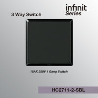 T&J INFINIT HC2711-2 1 Gang 16AX 250V Switch 3 Way Switch