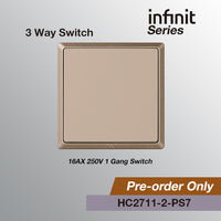 T&J INFINIT HC2711-WH 16AX 250V 1 Gang Switch