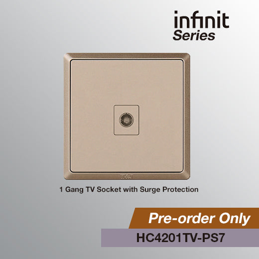 T&J INFINIT HC4201TV-WH 1 Gang TV Socket with Surge Protection – Rockford