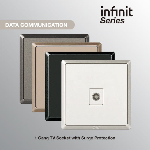 T&J INFINIT HC4201TV-WH 1 Gang TV Socket with Surge Protection – Rockford