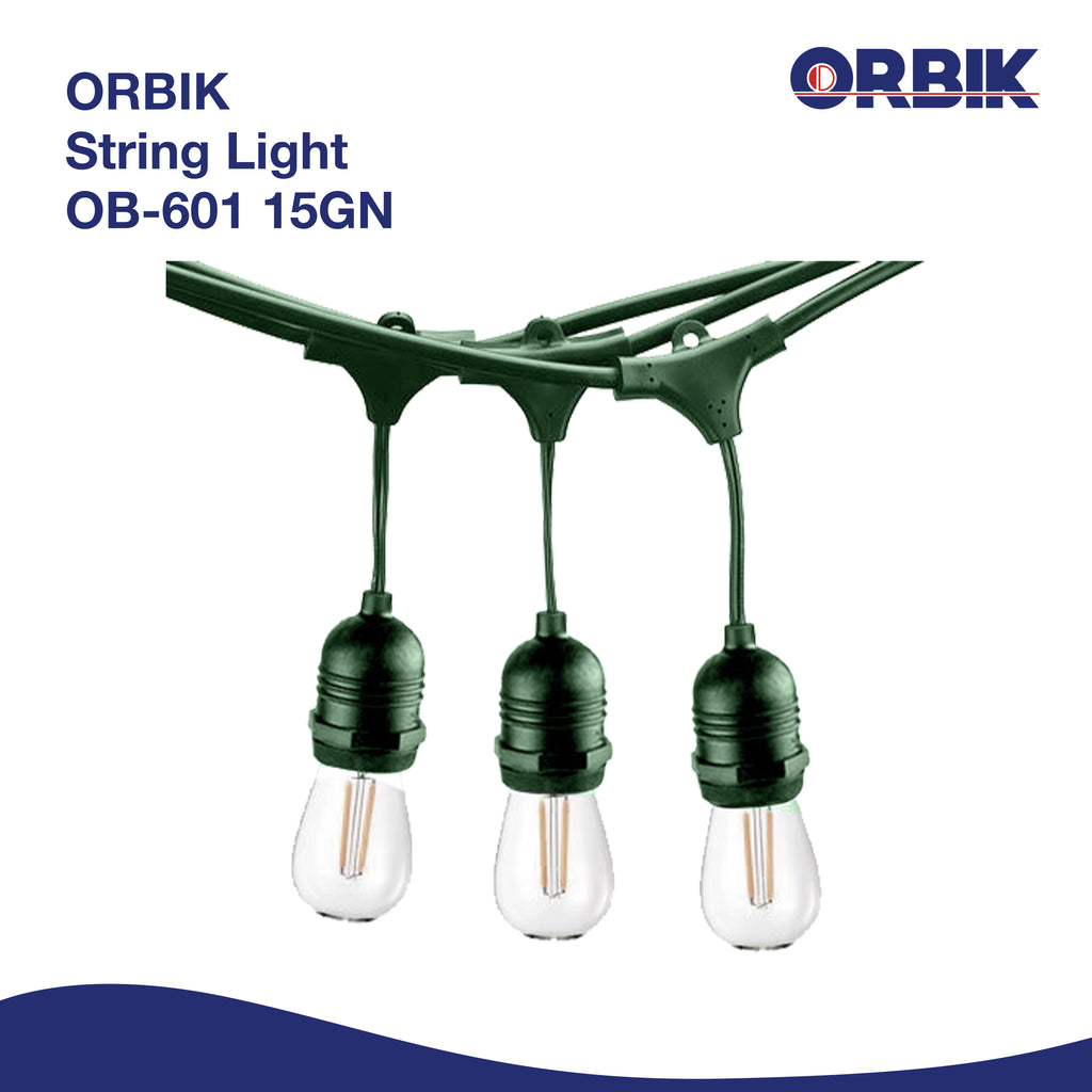 ORBIK OUTDOOR STRING LIGHT | OB-601 15GN