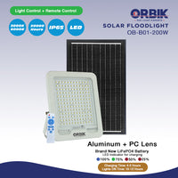 ORBIK SOLAR LED FLOODLIGHT | OB-SFL03-G2-200W