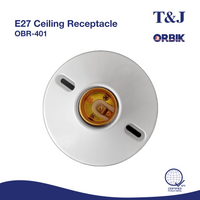 T&J ORBIK E27 Ceiling Receptacle 6A 250V AC | OBR-401