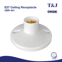 T&J ORBIK E27 Ceiling Receptacle 6A 250V AC | OBR-401