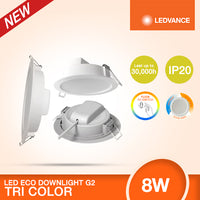 LEDVANCE LED ECO DOWNLIGHT G3 TRI-COLOR 8W