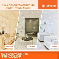 LEDVANCE LED ECO DOWNLIGHT G3 TRI-COLOR 8W