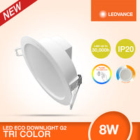LED ECO DOWNLIGHT G2 TRI COLOR 8W