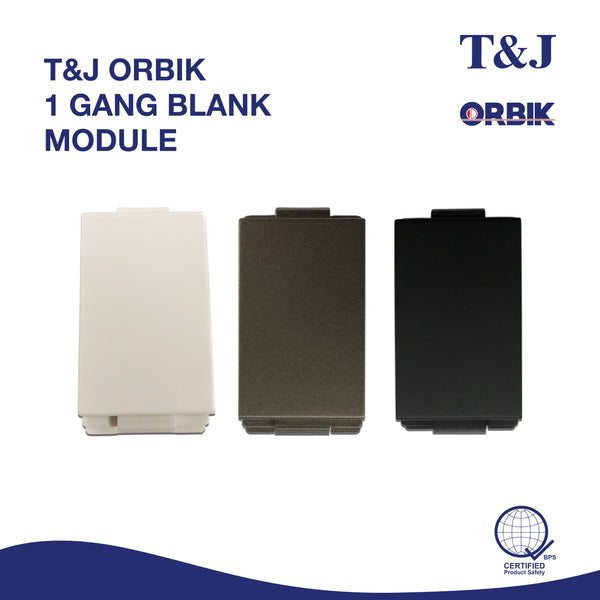 T&J ORBIK 1 GANG BLANK MODULE – Rockford