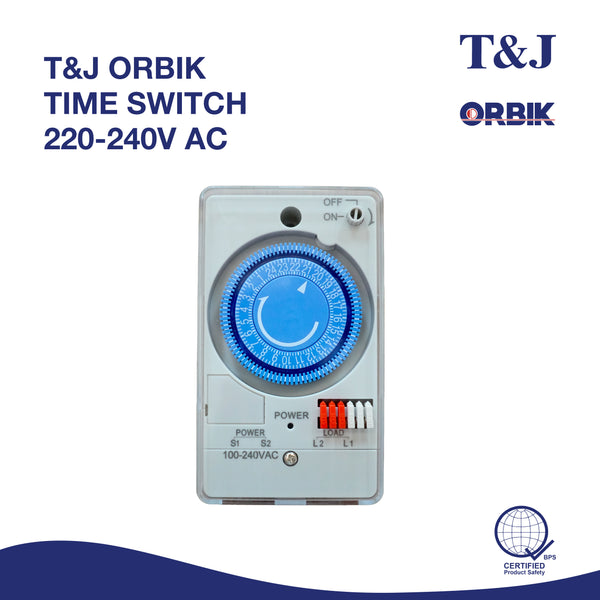 T&J ORBIK TIME SWITCH 220-240V AC – Rockford