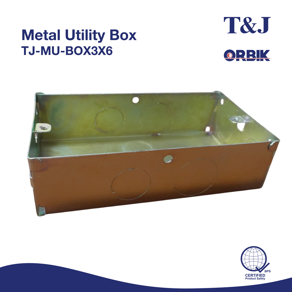 T&J ORBIK Metal Utility Box 3x6 | TJ-MU-BOX3X6