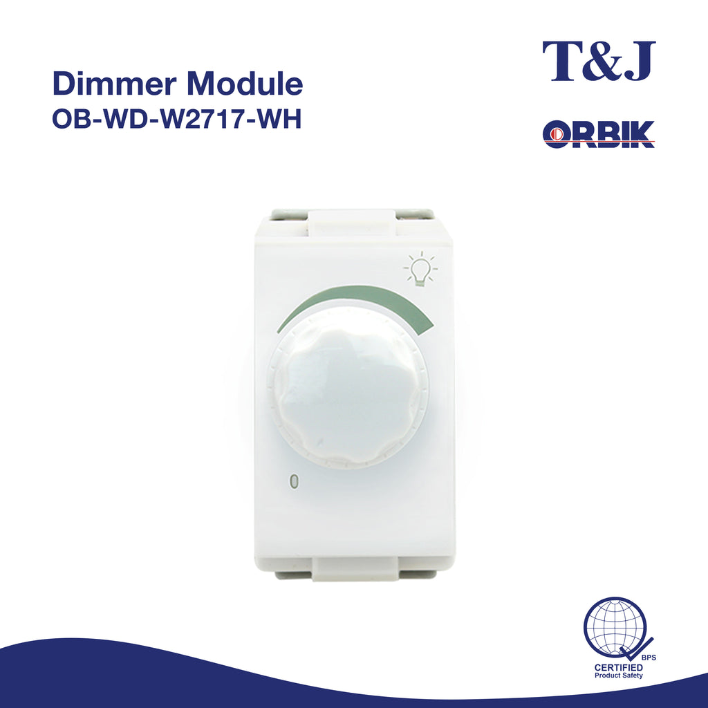 T&J Orbik 630W 230V Dimmer Module (Rotate ON/OFF) | W2717