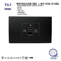 T&J CLASSIC USB Power Port Type A & Type C (5V-3A, 9V-2A, 12V-1.5A, 18W Max)