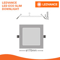 LEDVANCE LED ECO SLIM DOWNLIGHT 15W SQUARE