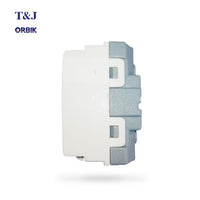 T&J Orbik 16A 250V 2-Pin  American Socket White | W8315U