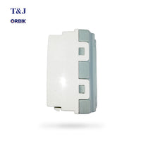 T&J Orbik 10/16A 250V 2-Pin  Euro-American Socket White | W8416U