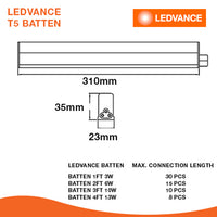 LEDVANCE LED VALUE BATTEN 3.4W | LDVAL BAT 300