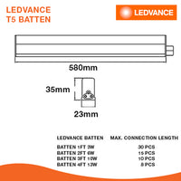LEDVANCE LED VALUE BATTEN 6W/6.5W | LDVAL BAT 600