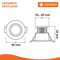LEDVANCE LED VALUE SPOTLIGHT PRO 3W