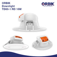 ORBIK LED DOWNLIGHT 16W | TD60-1 RD