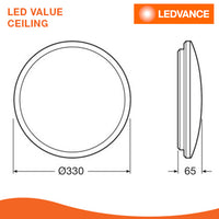 LEDVANCE LED ECO CEILING LIGHT 20W