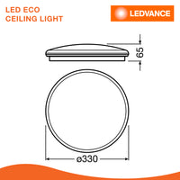 LEDVANCE LED ECO CEILING LIGHT 23W