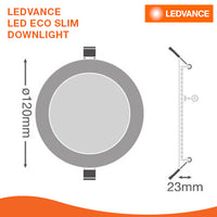 LEDVANCE LED ECO SLIM DOWNLIGHT 9W ROUND