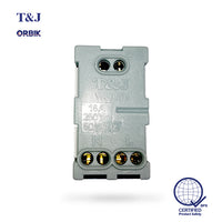 T&J Orbik  16A 250V 2-Pin + Earth  American Socket White | W8316V