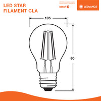 OSRAM LED STAR FILAMENT CLA40 4W
