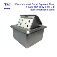 T&J Orbik T151-FS-DO Universal Duplex Outlet with Ground (20 pcs/ctn)