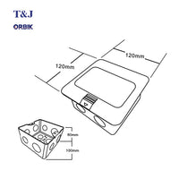 T&J Orbik T151-FS-DO Universal Duplex Outlet with Ground (20 pcs/ctn)