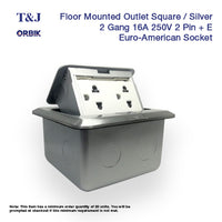 T&J Orbik T151-FS-DO Universal Duplex Outlet with Ground (20 pcs/ctn)