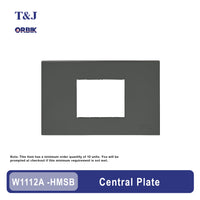 T&J Orbik Central Plate Matt Grey | W1112A-HMSB