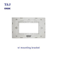 T&J Orbik 3 Gang Plate White | W1113