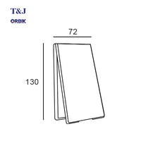 T&J Orbik 3 Gang IP54  Cover for Switch White |  W120