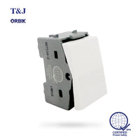 T&J Orbik 3 Way 16AX 250V Switch White | W2711A-2